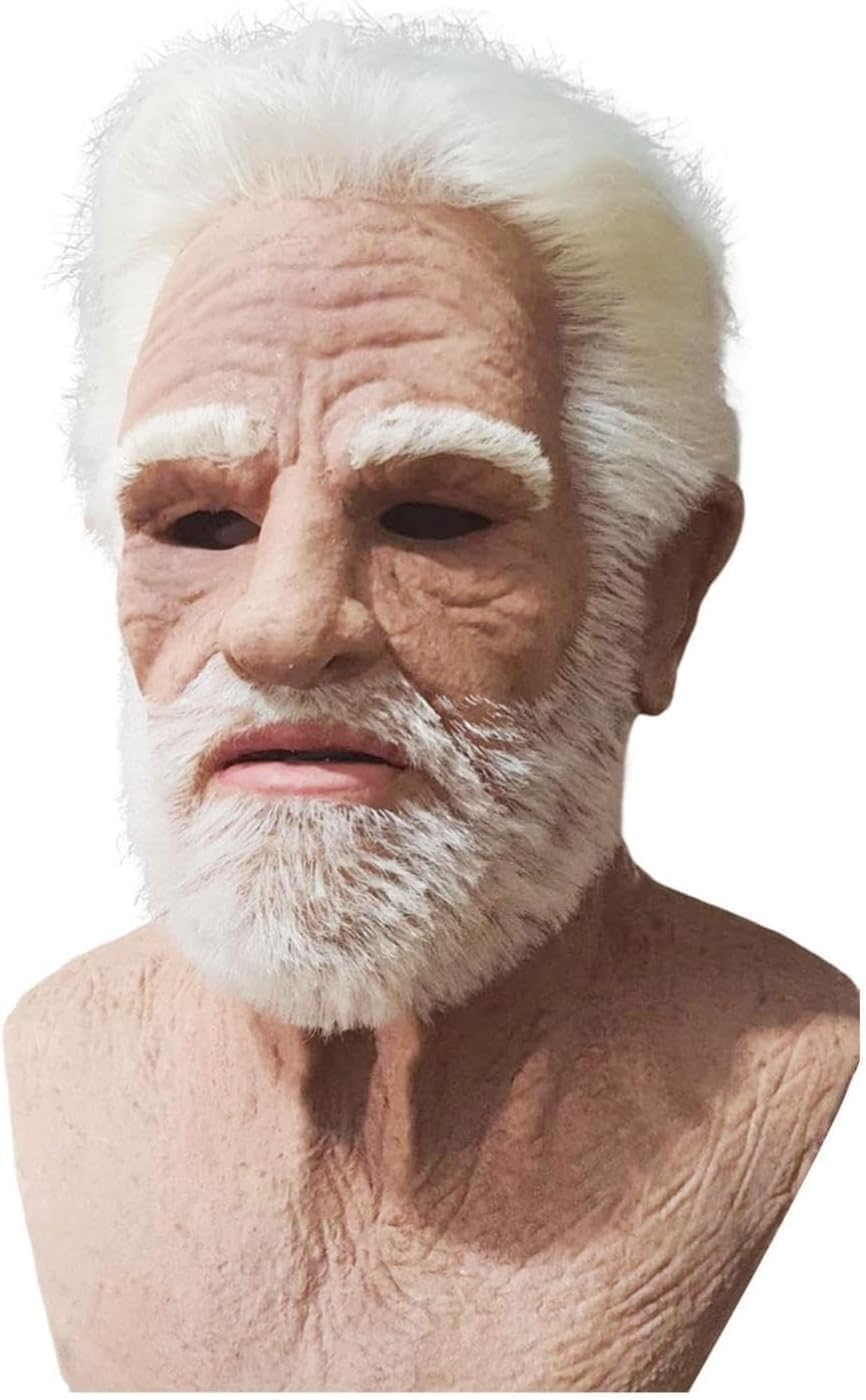 Realistic Masks: Old Man, Horror, More for Halloween, Masquerade