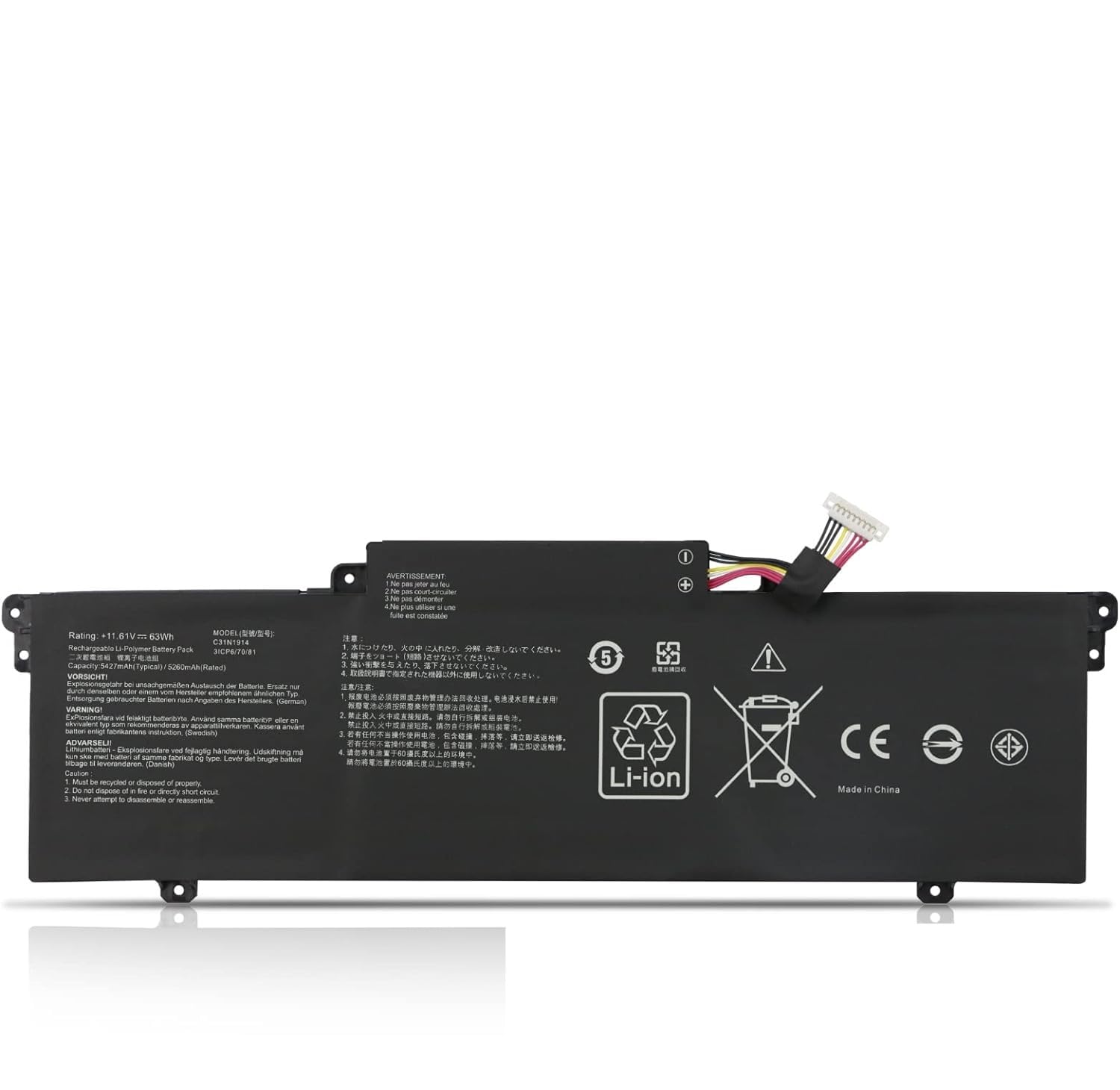 WISTAR C31N1914 Laptop Battery for Asus ZenBook 13 UX425UG ZenBook 14 Ultralight UX435EAL Zenbook 14 UM425QA UX435EA UX435EG UX435EG-AI039T Series 0B200-03730100 3ICP6/70/81 (B0CXPCD3XY) Amazon Price History, Amazon Price Tracker