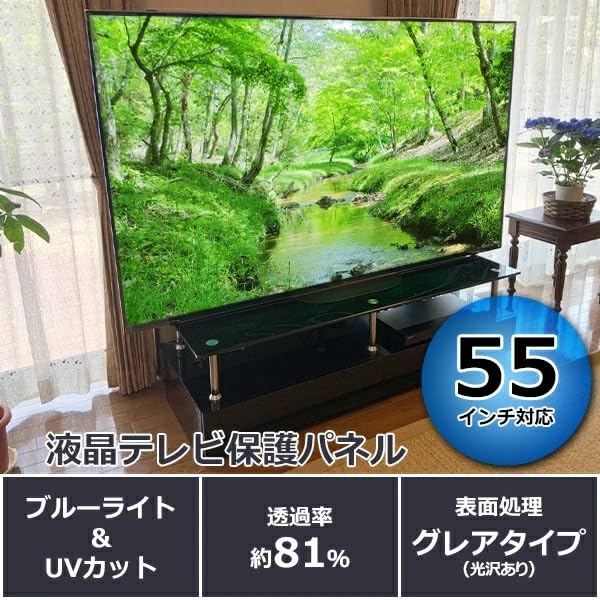 Amazon.co.jp: 液晶テレビ保護パネル 55インチ ブルーライトカット率