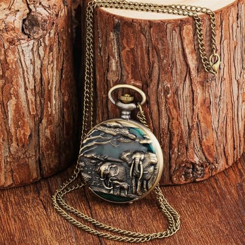 Reloj de bolsillo para niños y caballeros con esfera árabe ideal para regalar 5