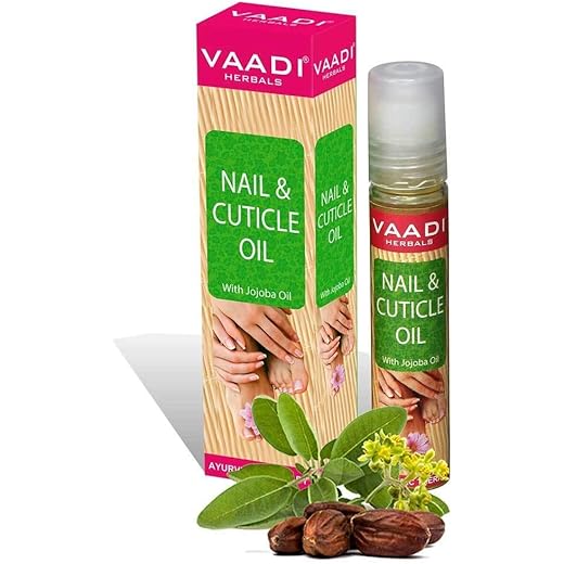 Vaadi Herbals Nail and Cuticle Oil with Jojoba Oil, 10ml