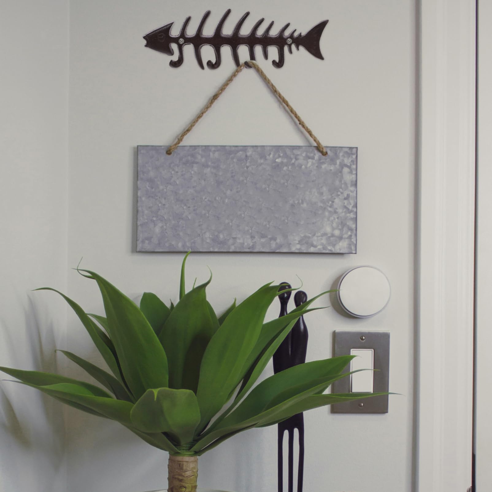 Toddmomy Crochet Décoratif Fonte de Poisson pour Jardinières et Nourrisseurs à Oiseaux Accrochez Vos Plantes et Pots avec Élégance