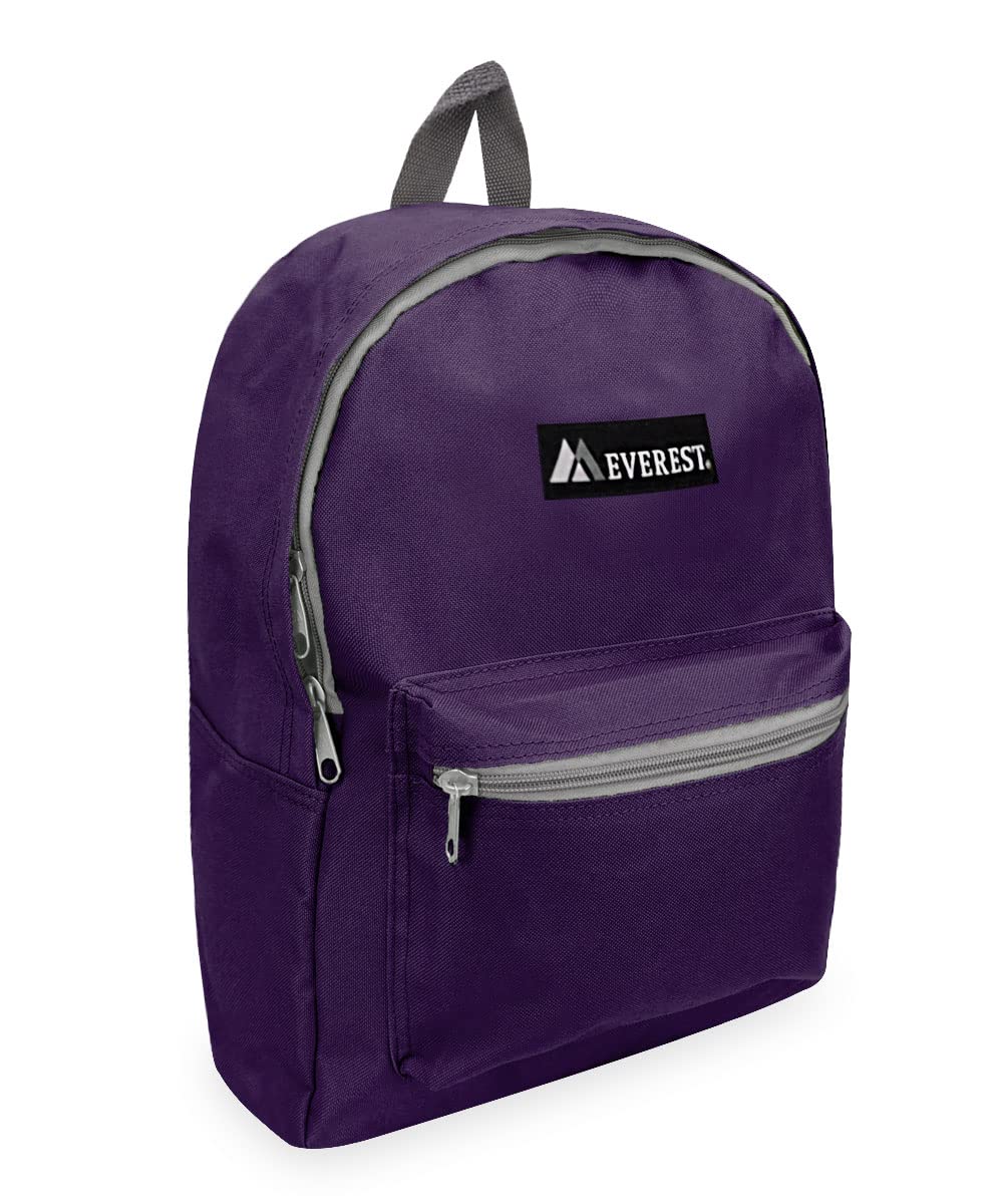 Basic Backpack, Eggplant Purple, One Size