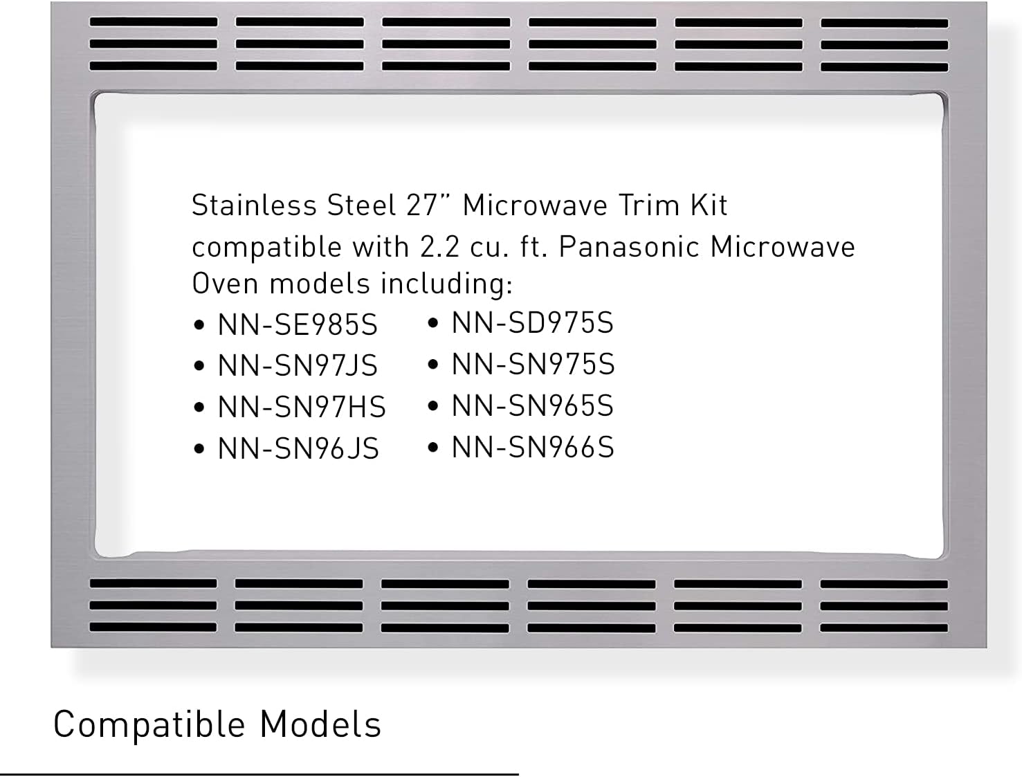Best Promo Panasonic 27-inch Trim Kit, Stainless Steel, for use with 2.2 cu ft Microwave Ovens– NN-TK922SS, 27 inch Crazy Clearance Panasonic 27-inch Trim Kit, Stainless Steel, for use with 2.2 cu ft Microwave Ovens– NN-TK922SS, 27 inch