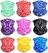 KALILY 9PCS Headband Bandana - Versatile PAISLEY Sports & Casual Headwear –Multifunctional Seamless Neck Gaiter, Headwrap, Balaclava, Helmet Liner, Face Mask for Camping, Running, Cycling, Fishing etc