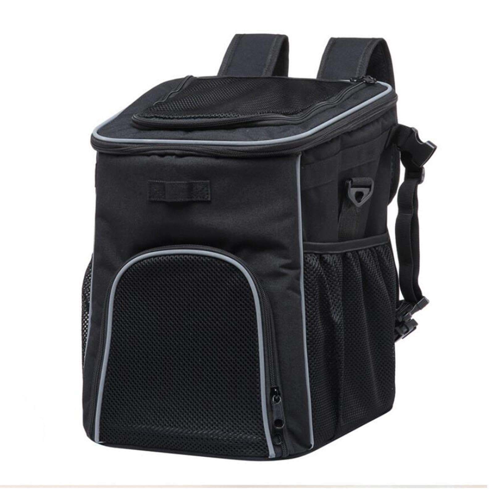 Zaino porta animali funzionale, borsa da viaggio con rete, per escursioni, ciclismo, campeggio e passeggiate all'aperto, borsa da viaggio per conigli, zaino turistico, cestino per bicicletta