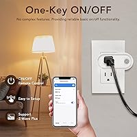 Vista 3 de NEO Z-Wave Plus Smart Mini Plug, toma compacta Z-Wave para automatización del hogar, funciona con Smartthings, función básica de encendido/apagado