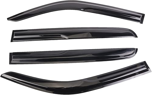 Miniatura 2 de Visor de ventana lateral con cinta adhesiva para Dodge RAM 1500 Crew Cab 2019-2022, protectores de lluvia para camiones, deflectores de ventana,