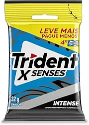 Pack Goma de Mascar Menta Forte Trident Xfresh Pacote 32g 4 Unidades