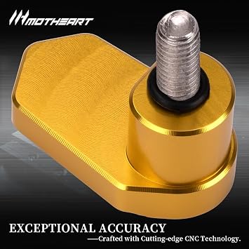 Motorcycle ABS Sensor Protective Housing for Svartpilen 401 2016-2024 Vitpilen 401 2016-2024 CNC Machined Front Wheel / Rear Wheel Svartpilen 401 Accessories (Gold)