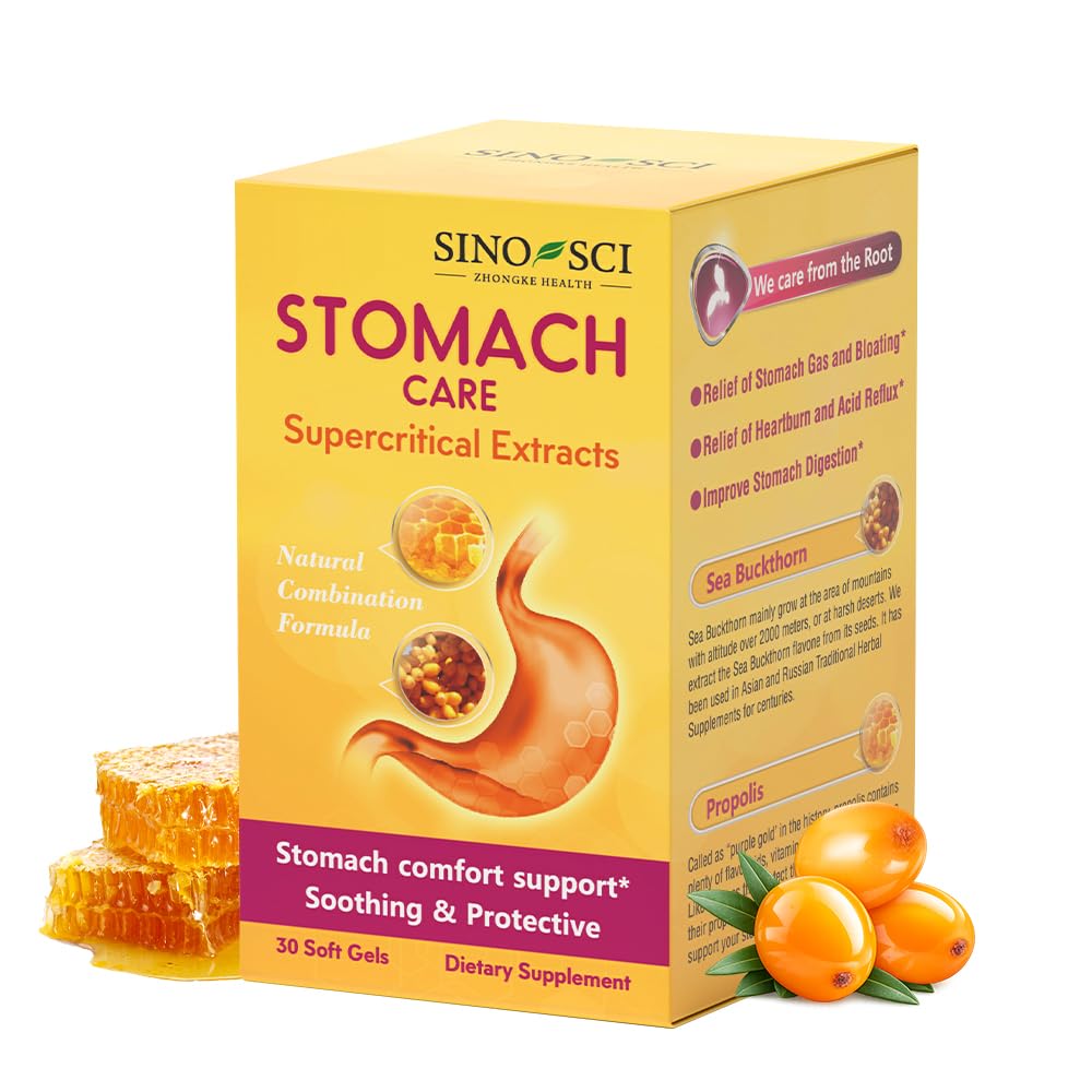 Stomach Care - Stomach Relief of Stomach Gas and Bloating, Stomach Digestion, Relieve Heartburn and Acid Reflux, 30 Counts