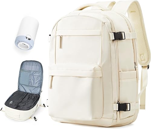 Vista 378 de VECAVE Mochila de viaje para laptop, mochila aprobada para vuelos,Mochila deportiva para universidad casual, E-peacockblue, Mochila para laptop