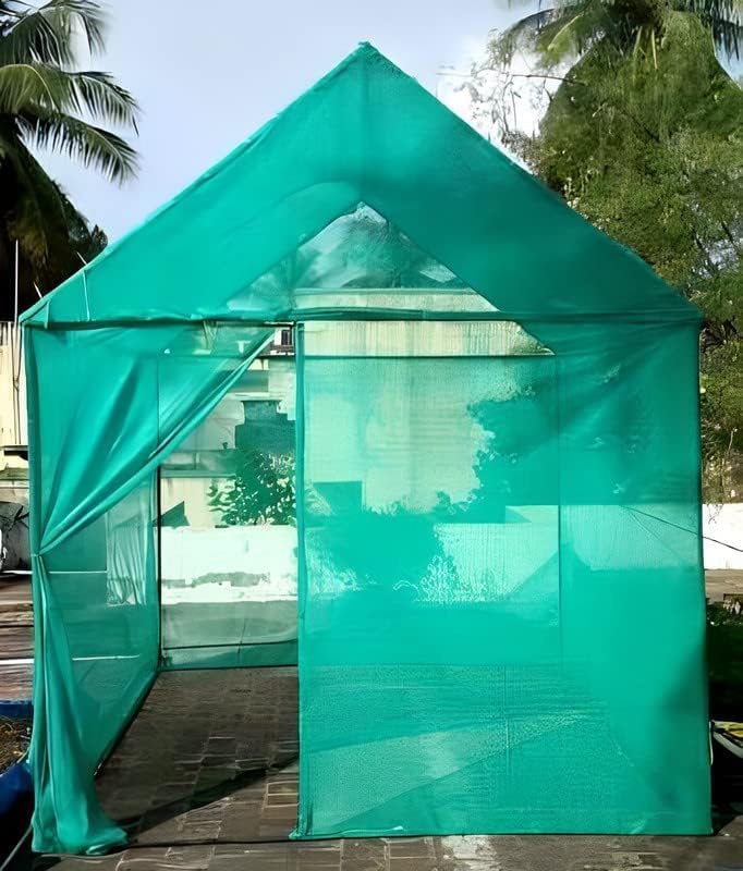 Image of SWADESHIWALA UV Stabilized Agro Green House Net Garden Shadenet Multipurpose - 50% 5mx25 m (16ft x 82ft) - Green (5X25M)