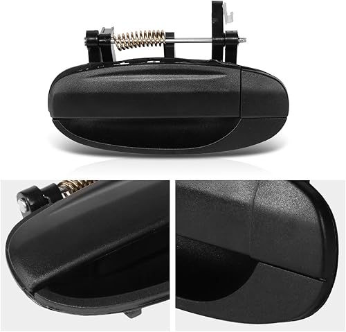 Miniatura 2 de PM PERFORMOTOR Tirador de la puerta trasera izquierda del lado del conductor compatible con Chevy Aveo Pontiac G3 04-10, negro texturizado