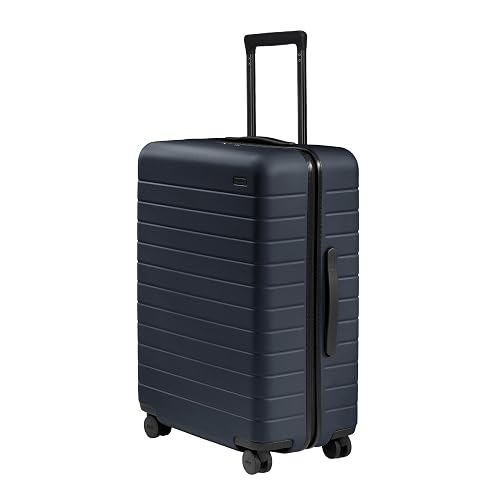 Away Medium Checked Luggage 26-Inch, Navy Blue