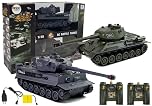 efaso 99824 2 x RC Battle Tank 1:28 with Integrated Infrared Combat System 2.4 GHz