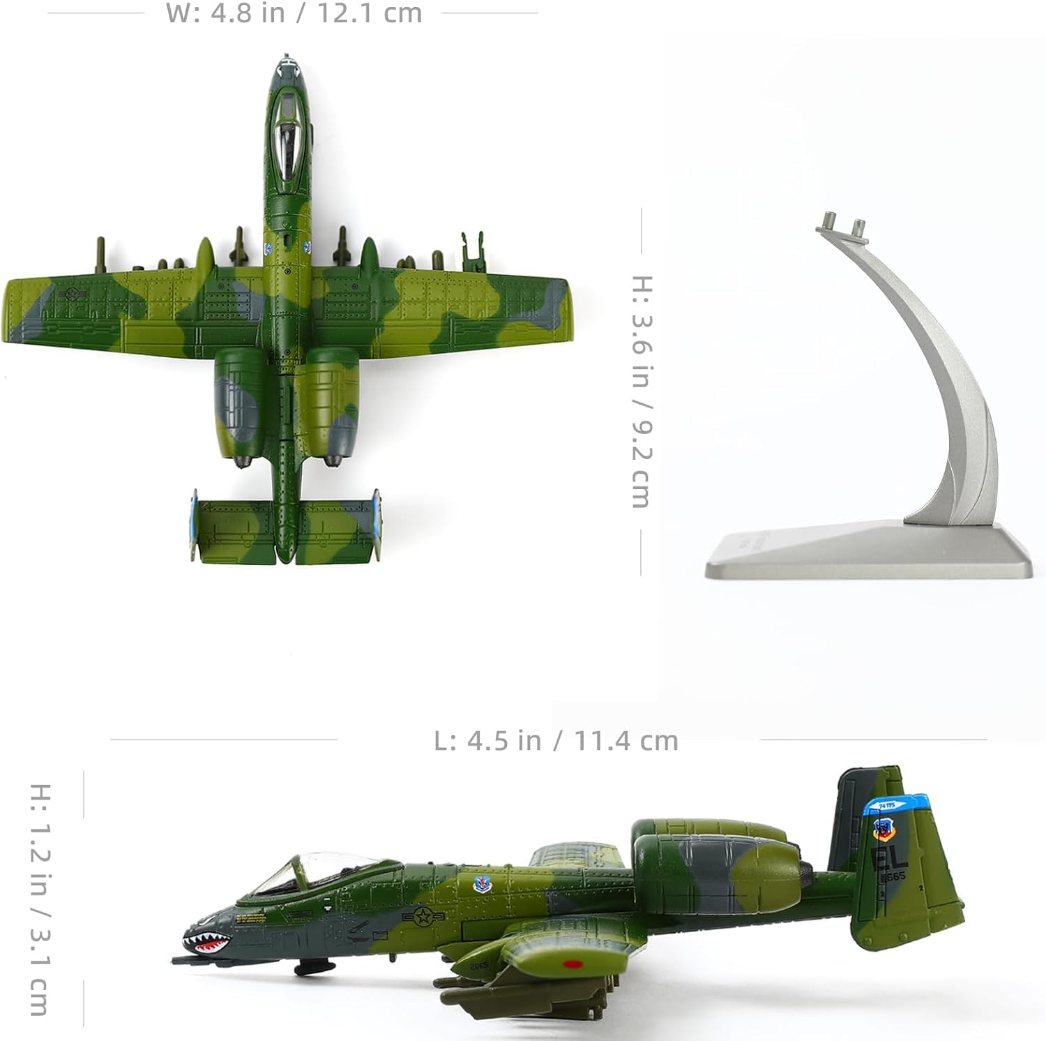Amazon.co.jp: JUNENTER 1/100スケール A-10 サンダーボルト II 戦闘機