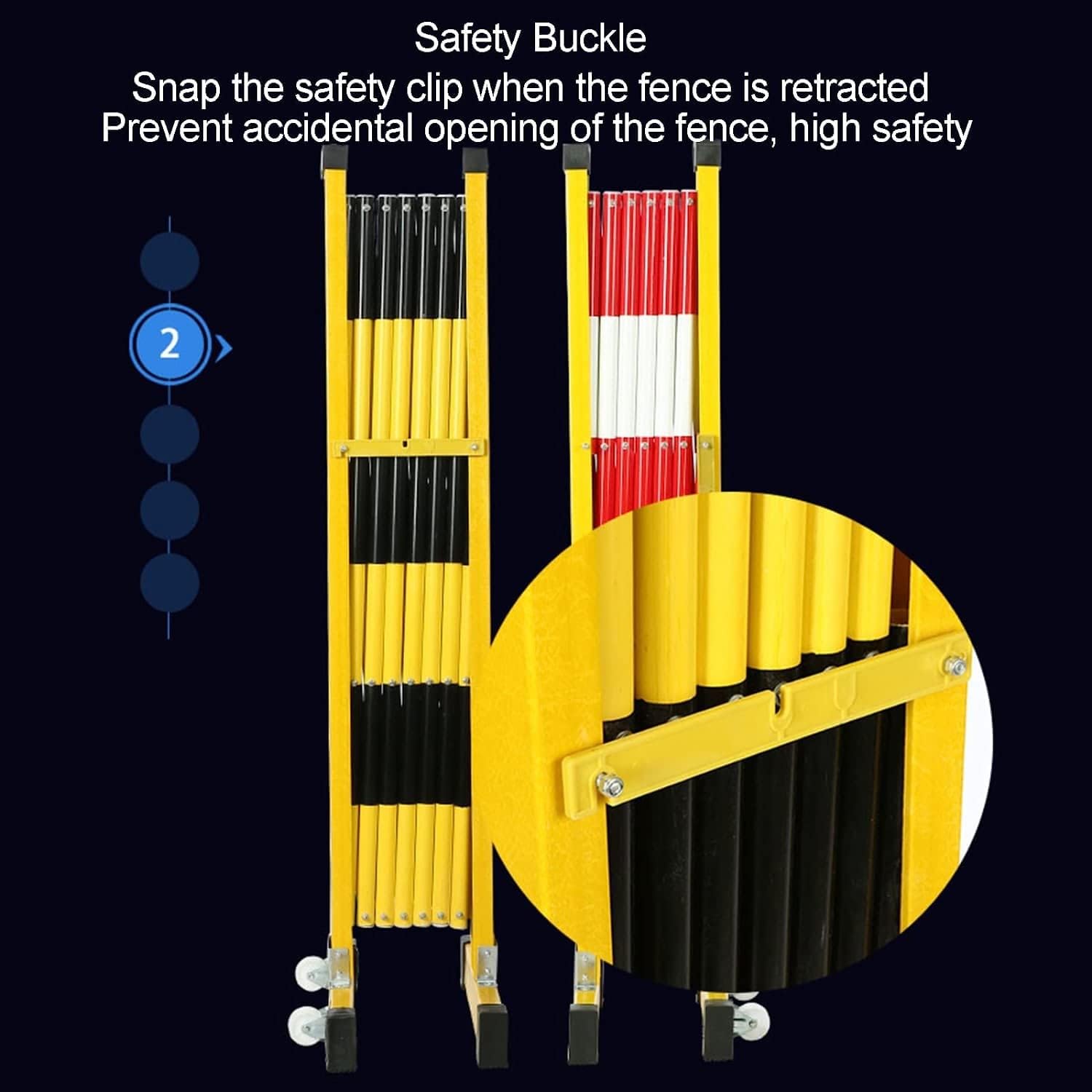 Buy AYKDAS Retractable Mobile Barrier Portable Barrier Door Heavy Duty