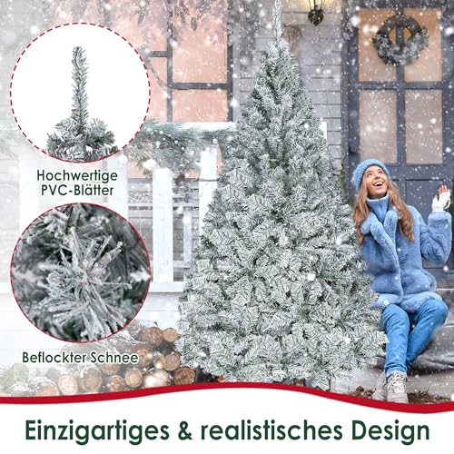 UISEBRT Albero di Natale Artificiale in PVC verde