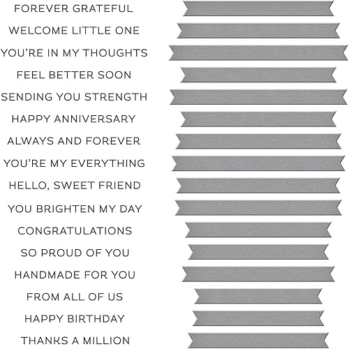 Miniatura 4 de Spellbinders Always and Forever BetterPress - Placas de prensa de tipografía, metal