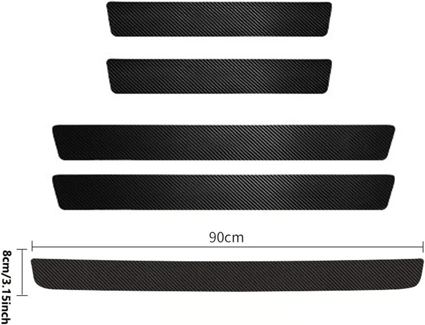 4pcs/5pcs Threshold ScratchResistant Cover, Door Panel Protective Cover Decoration(5pcs)