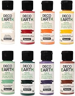 28 Recycled Glass Home Decor Ideas For Eco Lovers 53 DecoArt DecoEARTH Acrylic Paint Set “Farm to Table” Reclaimed Premium Pa...