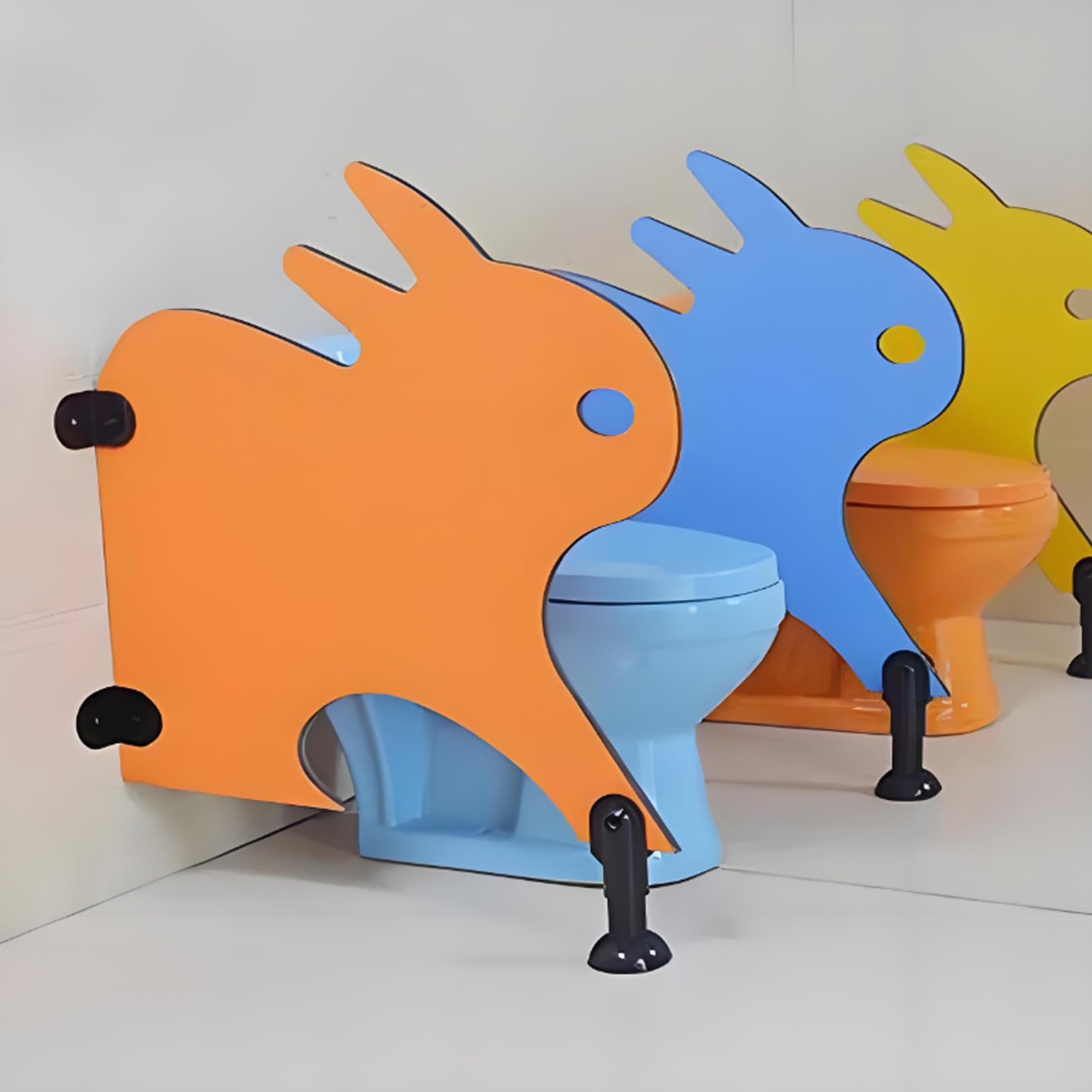 Divisorio per orinatoio per Bambini, divisorio per orinatoio, divisorio per la Privacy del Bagno dell'asilo Facile da installare, divisorio Protettivo per WC a Pavimento, barriera per la pri