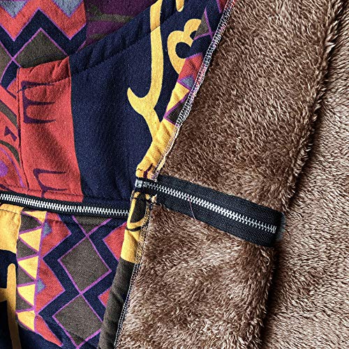 Hemlock Women Plus Size Parkas Overcats Hooded Cardigan Jacket Coats Artificial Woollen Cotton Outerwear Sweater Coat - Thumbnail 2