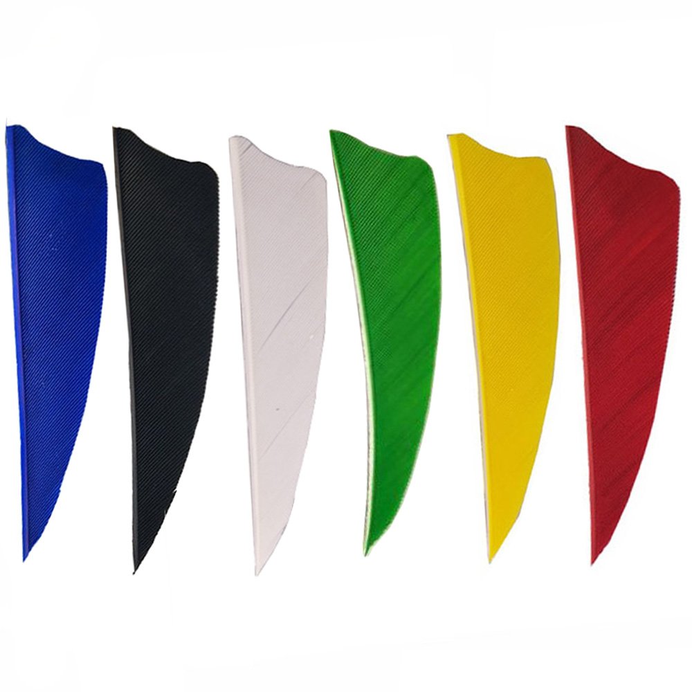 ZSHJGJR 100pcs Plume de Flèche Empennage de Flèche 5 Pouces