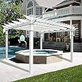 New England Arbors Regency 12' x 12' Vinyl Pergola