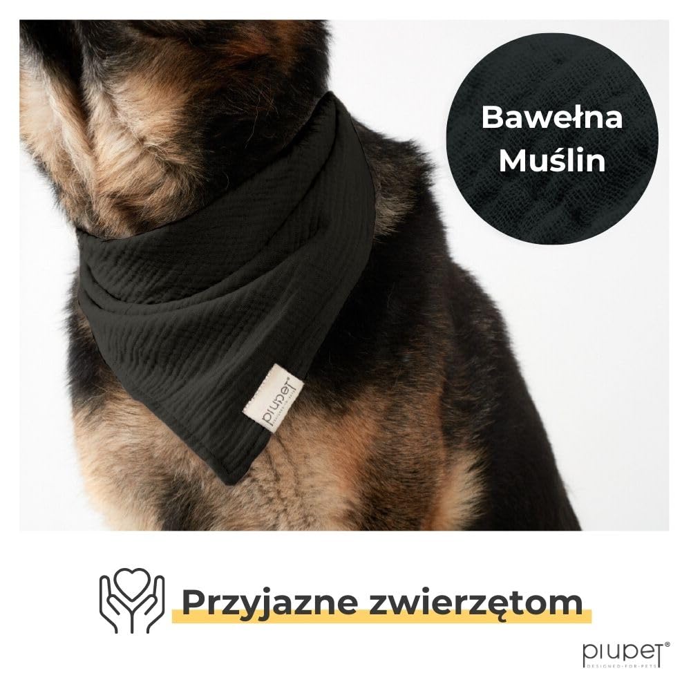 PiuPet® Bandany dla psów (S) - Fioletowy/różowy - Zestaw 2 bandan dla psów - Stylowe bandany dla dużych i małych psów - Ubranka i akcesoria dla psów