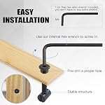 Glarks 120Pcs M6x40/50/60/70/80mm Black Hex Socket Cap Bolt and Barrel Nut Assortment Kit with a Allen Wrench for Crib Baby Bed Cots Furniture