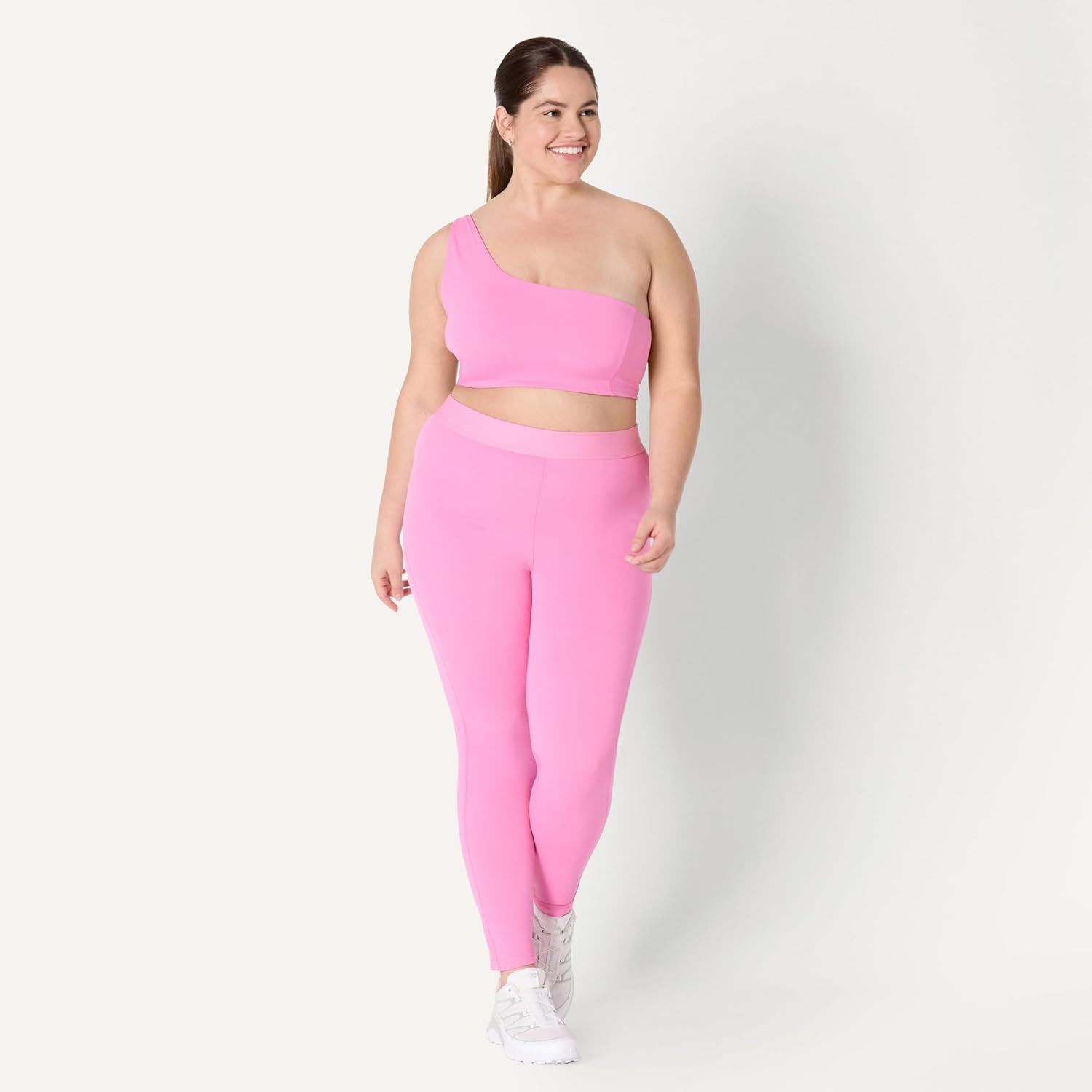 Amazon Essentials Womens Active FormFlex Buttery Soft Light Support One Shoulder Strappy Back Sports Bra - Image 7