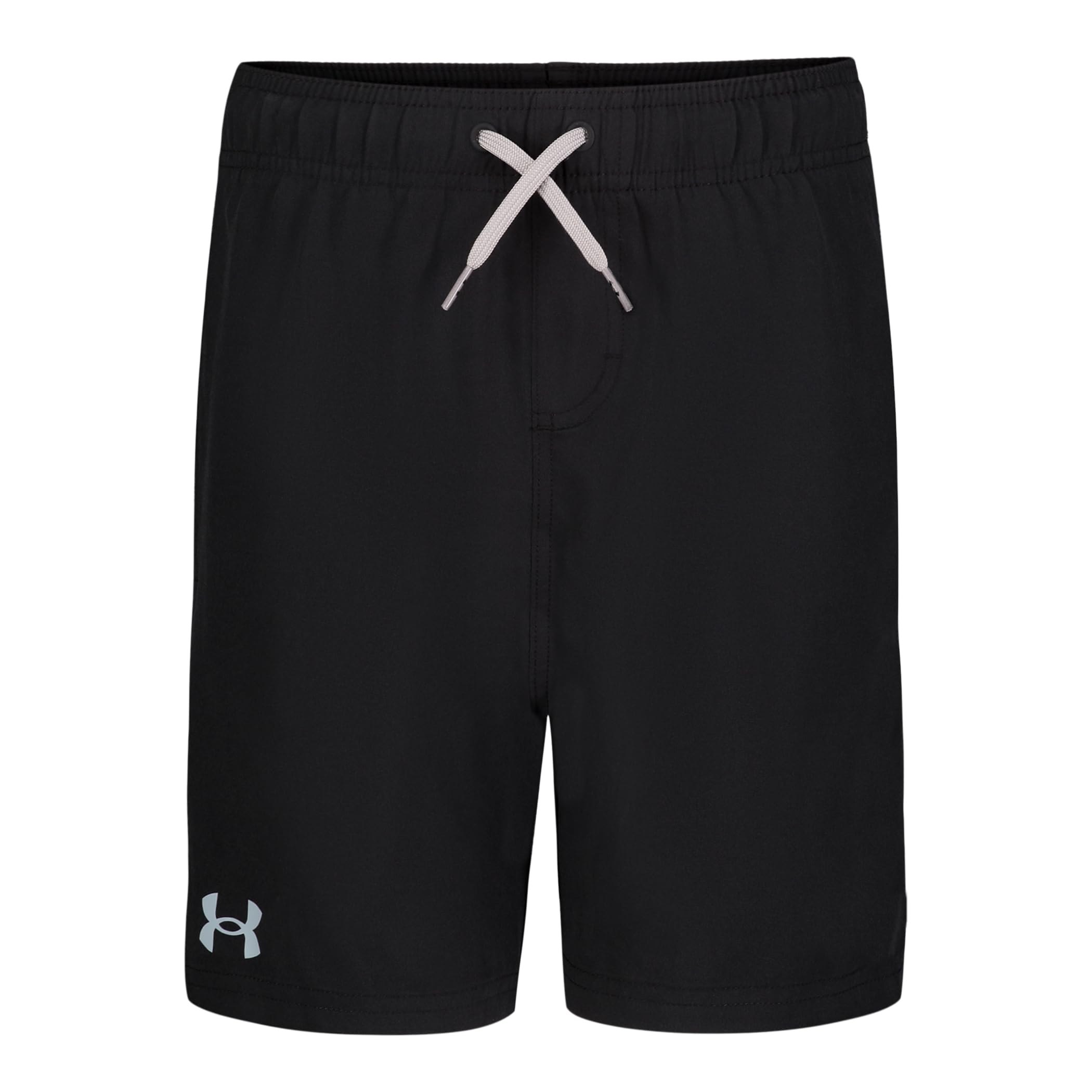 Under Armour Boys Black Volley Swimming Trunks Compression Lining Drawstring Shorts Elastic Waist, S
