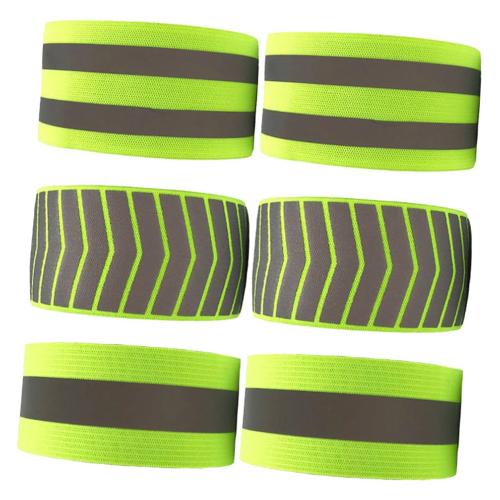 VANZACK 6st Reflektierendes Armband Blinkende Armbänder Für Läufer Sportarmband Reflektierende Sicherheitsbänder Nachtsport-armbänder Fluoreszierendes Armband Radsport Armband Laufarmband