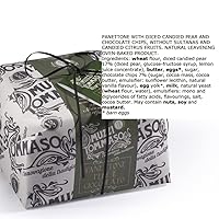 Vista 4 de Panettone Tommaso Muzzi de pera y chocolate fabricado en Italia 11 libra