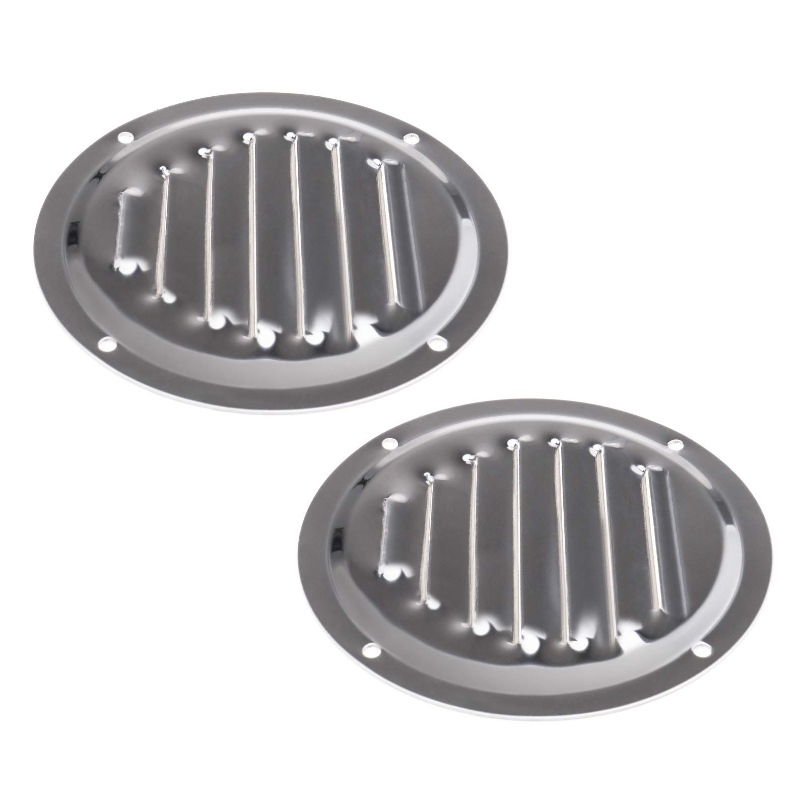 Buy 2Pcs 4Inch Round Air Vent Grille Fly Screen Duct Ventilation