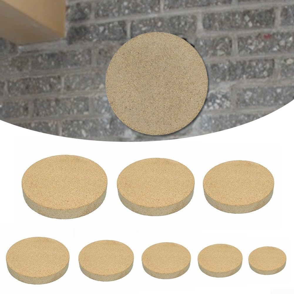 Pannello in vermiculite, mattoni refrattari resistenti al calore fino a 1100 gradi Celsius, adatto per stufe a legna, rivestimenti per stufe, barbecue e fornelli da forno all'aperto (110 x 50 mm)