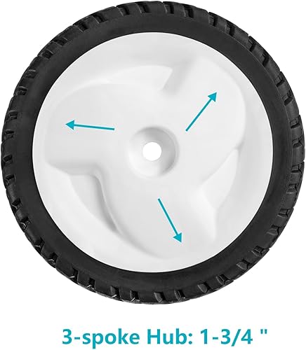 Miniatura 4 de Cluparis Rueda de cortacésped para Toro 105-1814 Rueda delanteratrasera de 8" 34" 12" (juego de 2)