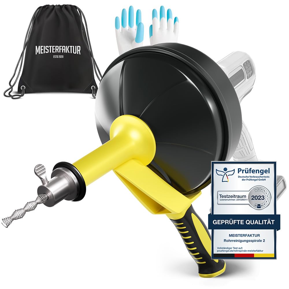 Spirale Pulizia Tubi Meisterfaktur - 7,5 Metri - Per Sturare Scarichi Fai Da Te - Foto 5