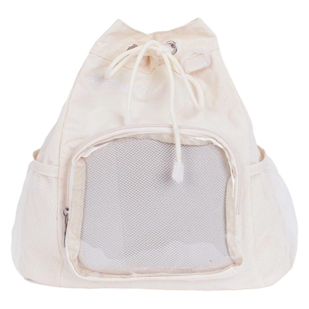 Sac bandoulière Y2K grunge à cordon avec fenêtres transparentes