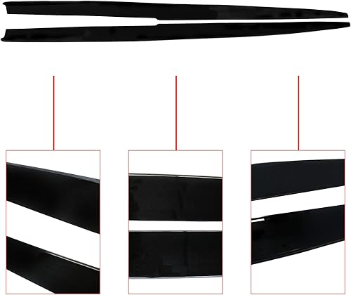 Miniatura 6 de NINTE Faldas laterales para BMW Serie 5 F10 F11 2011-2016  Paneles basculantes de extensión M Performance Style ABS de plástico negro brillante