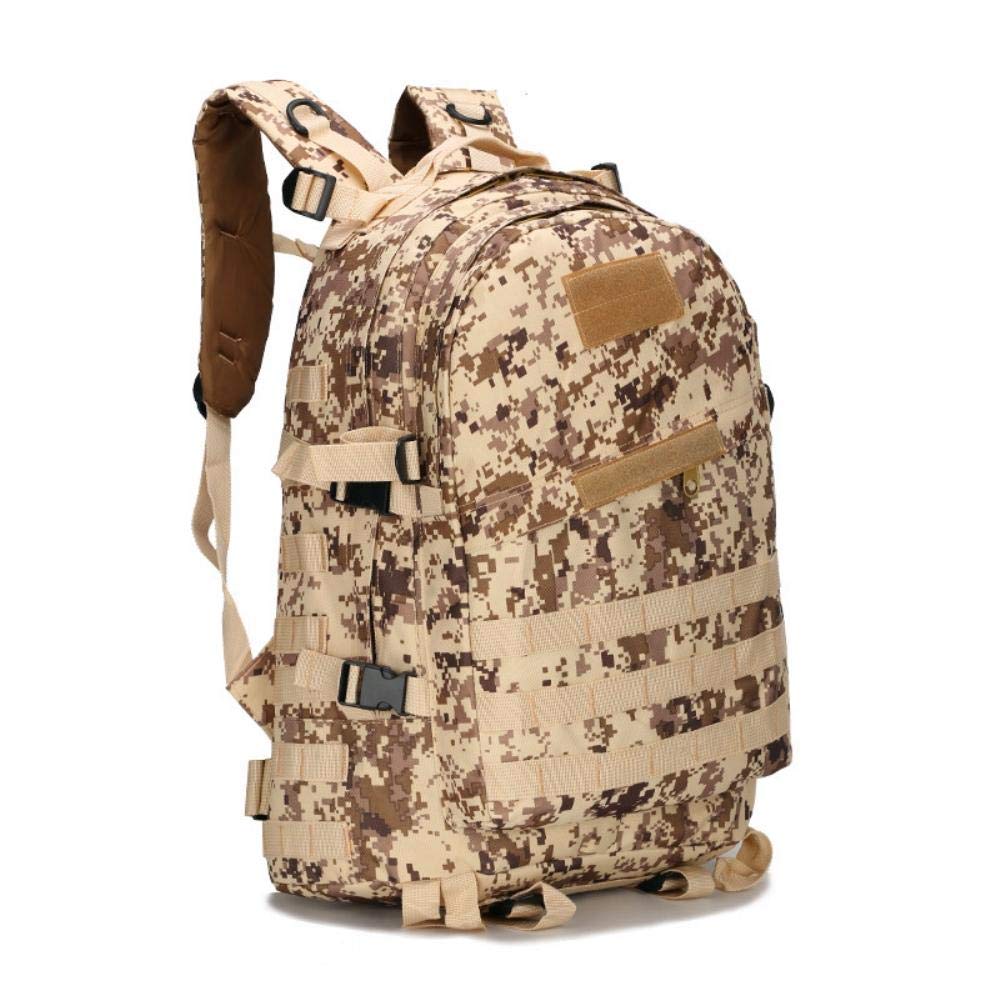 Military Tactical Backpack Large Army Day Assault Pack Molle Bug Out Bag  Backpack Rucksacks for Outdoor Hiking Camping Trekking Hunting-Desert