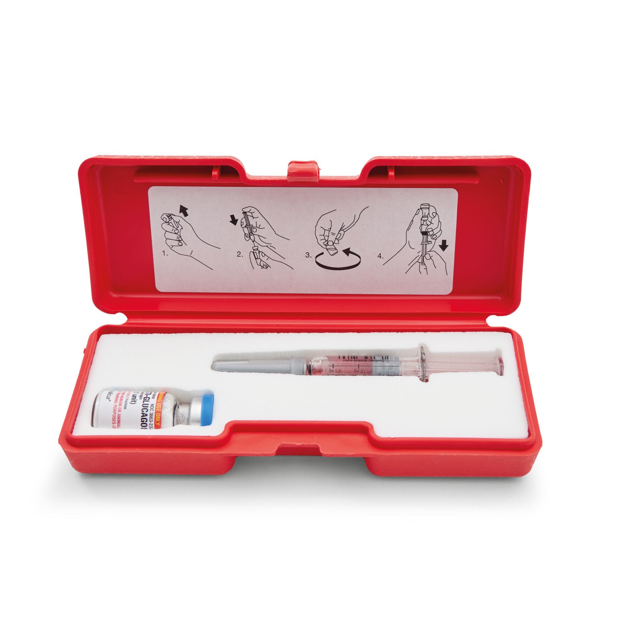 Wallcur Practi-Glucagon Kit (1 Kit) - Simulation Product for Medical Training