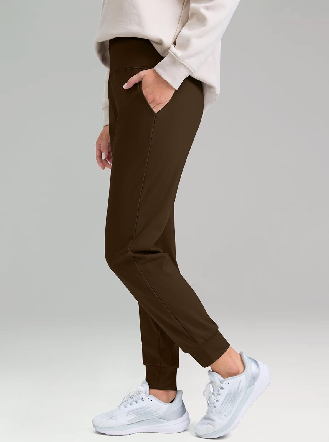 G Gradual Women's Fleece Lined Joggers High Waisted Water Resistant Thermal Hiking Pants Cold Weather Sweatpants with Pockets - Image 2