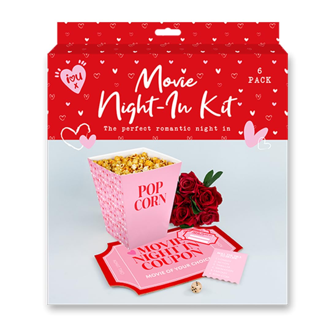 Gem Imports Valentine's Movie Night Kit (Pack of 6)
