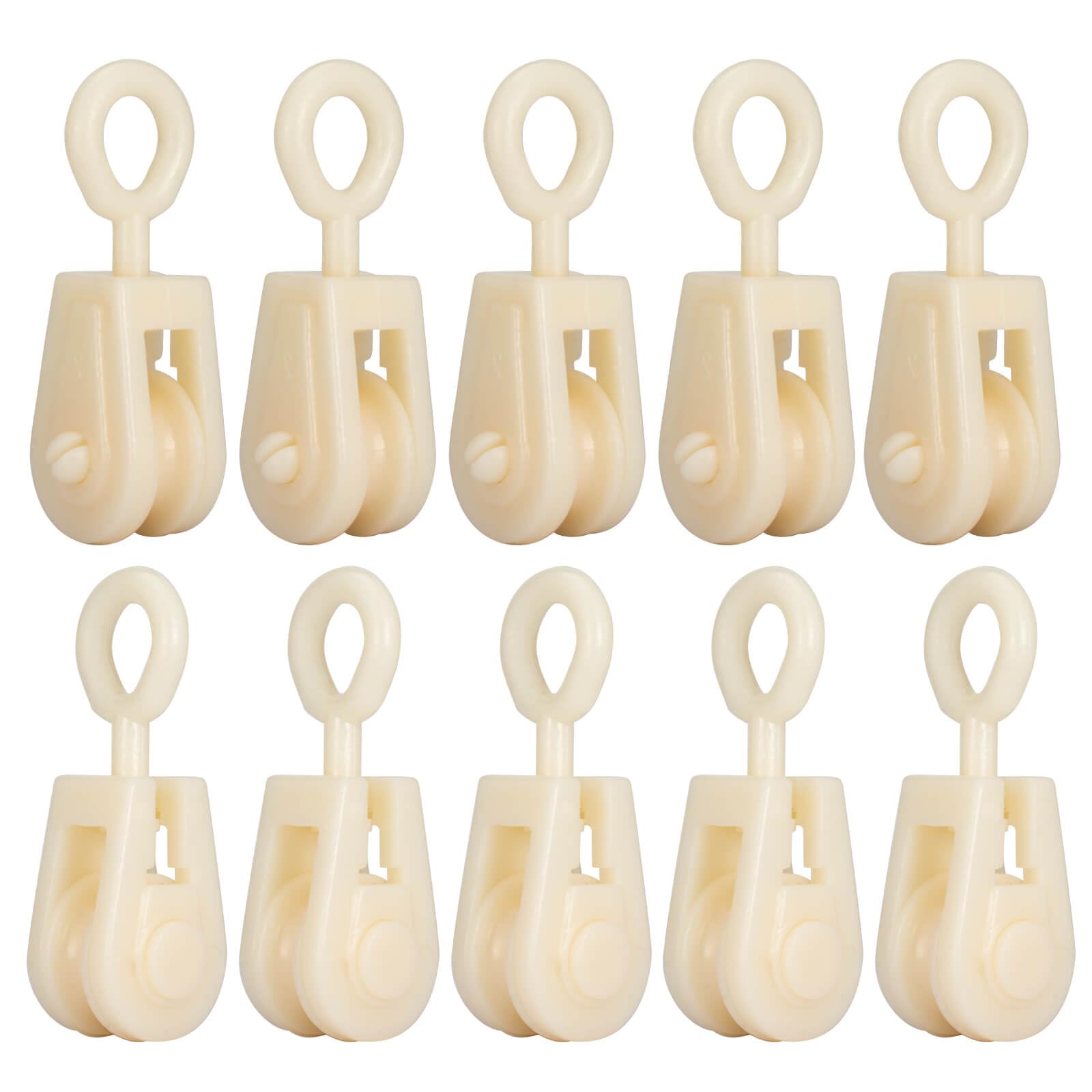 Plastic Pulley Mini Nylon for Wire Amateur Radio Loop Antennas, DIY School Pulley Frame Project, Small Light 10PCS