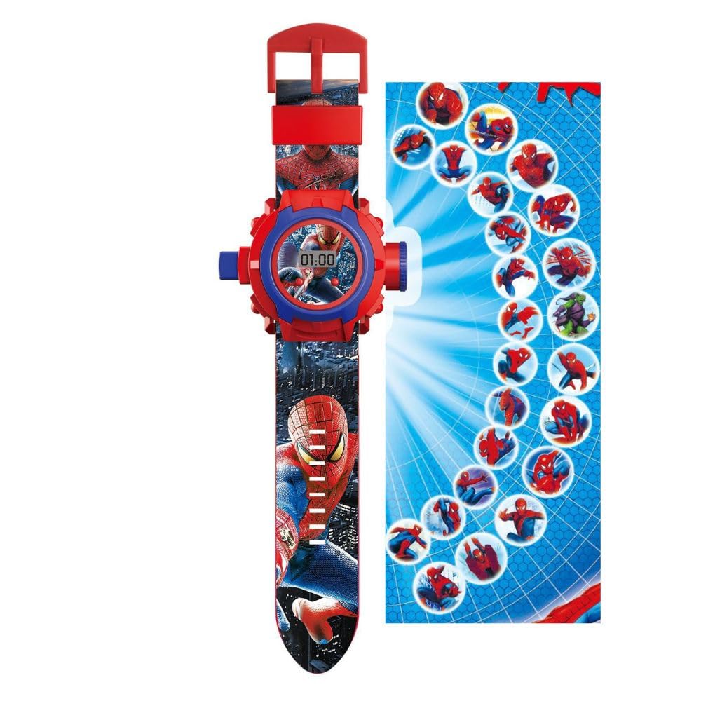 ™ 24 Images Projector Watch Digital Wrist Watch for Boys and Girls Spiderman Ironman Super man Doraemon Captain america barbie and More