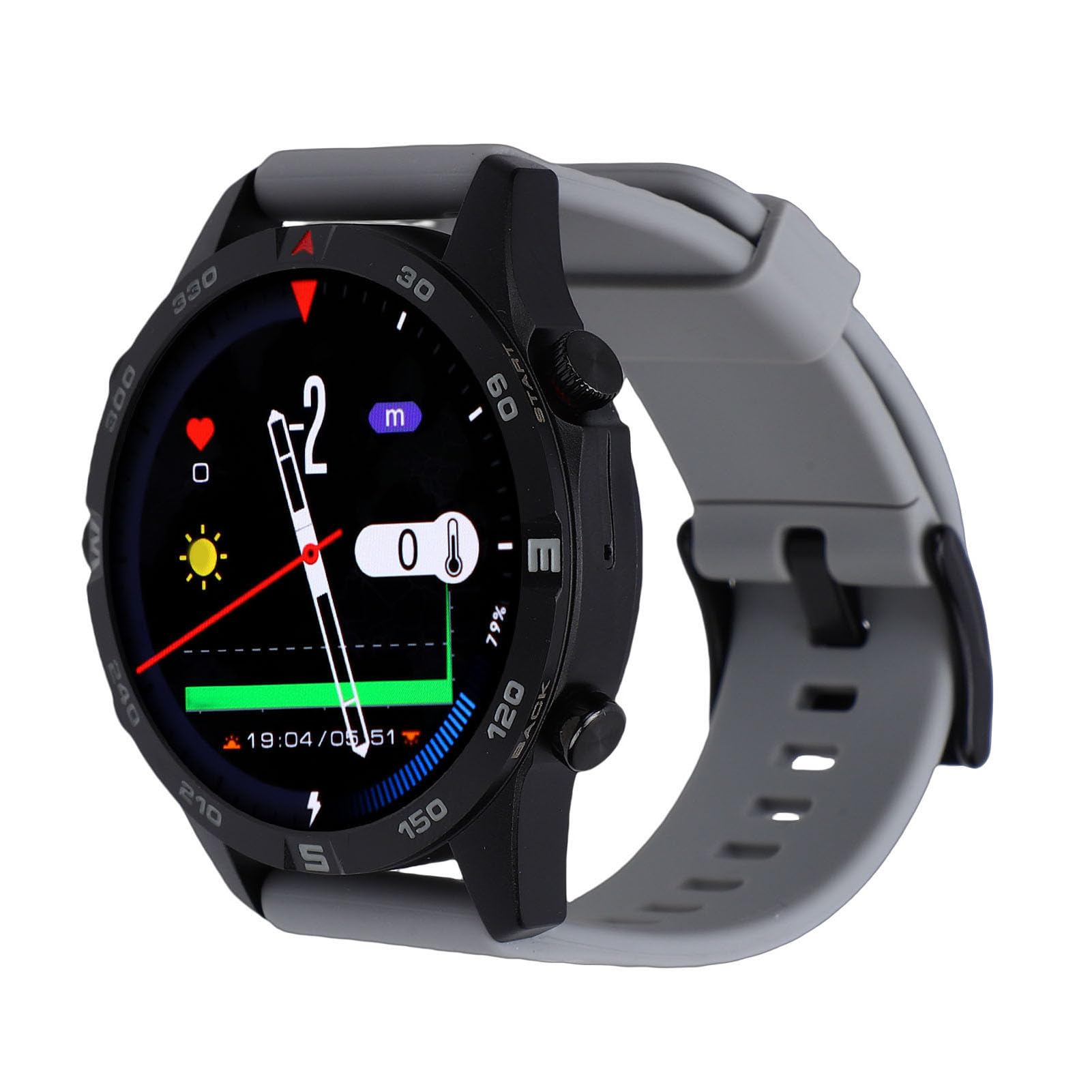 Drfeify Montre de Plongée Intelligente, Alliage de Zinc et Silicone, Ordinateur de Plongée étanche jusqu'à 100 M avec Capteur de Profondeur et Baromètre pour Les Activités sous-Marines
