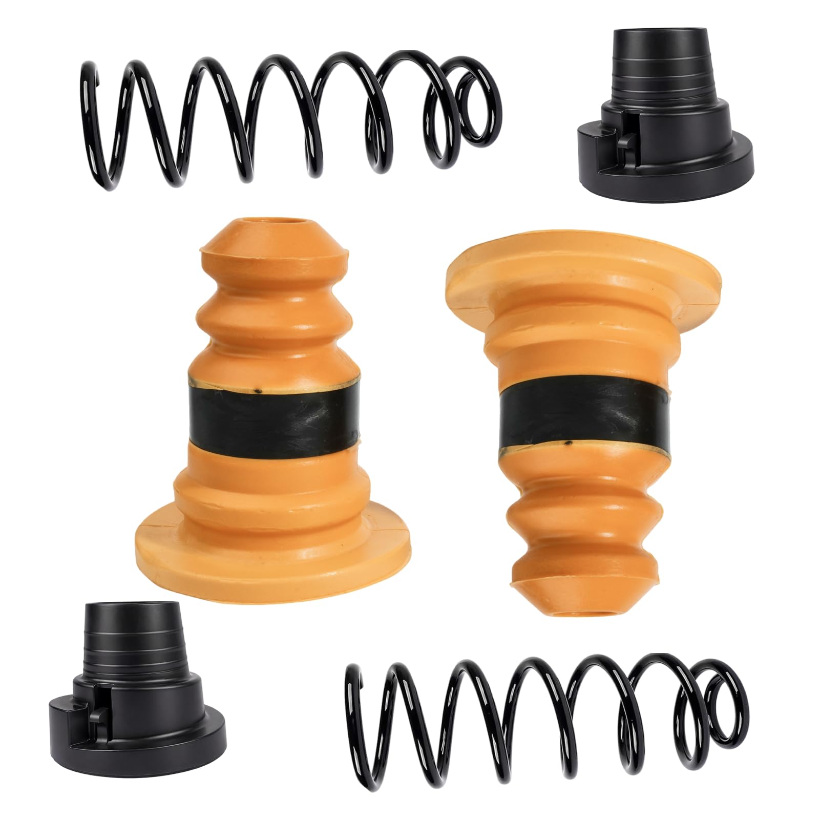 6pcs Butée de Suspension Arrière Caoutchouc avec ressorts de suspension arrière pour C4 picasso DS5 5008 Berlingo Partner Bump Stop elastique Suspension 5102R6 5102R7 5102R8 516690 516450